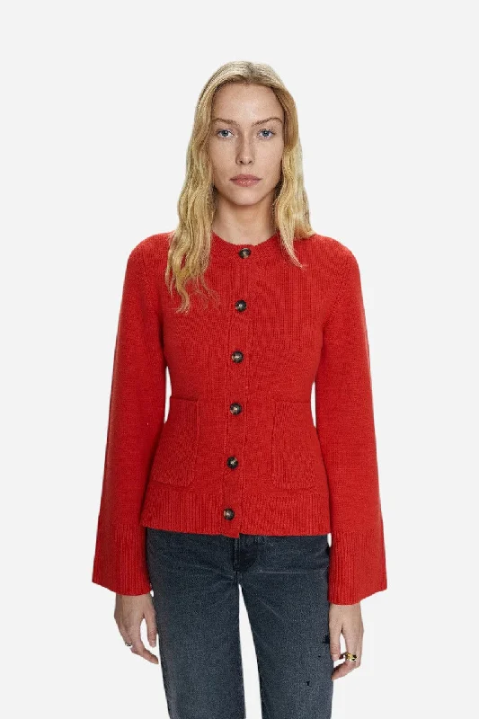 Pistola Dani Cardigan in Rouge