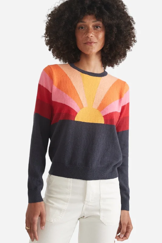 Marine Layer Icon Sweater in Navy Sunset