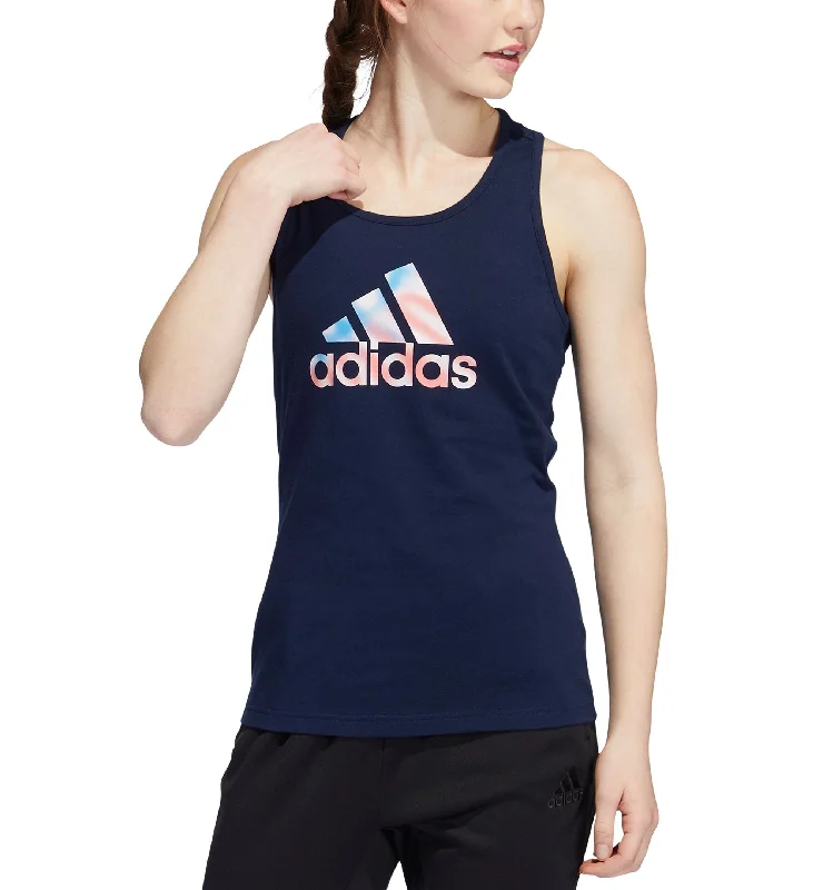 Adidas Womens Cotton Logo Americana Tank Top