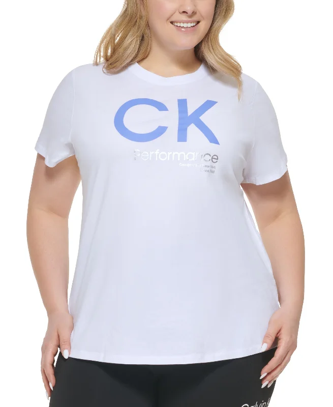 Calvin Klein Performance Plus Size Logo T-Shirt