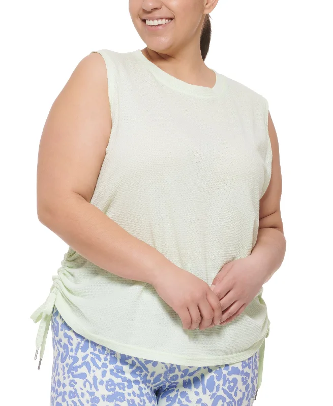 Calvin Klein Performance Plus Size Tie Hem Tank Top