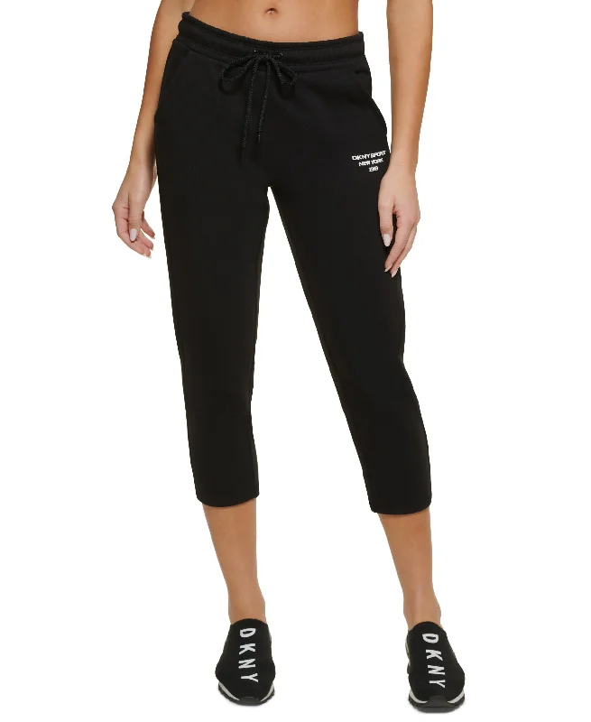 DKNY Sport Cropped Logo Sweatpants