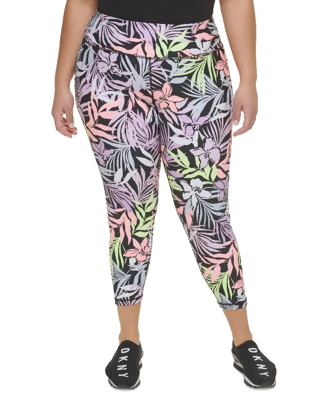 DKNY Sport Plus Size Printed 7/8 Leggings