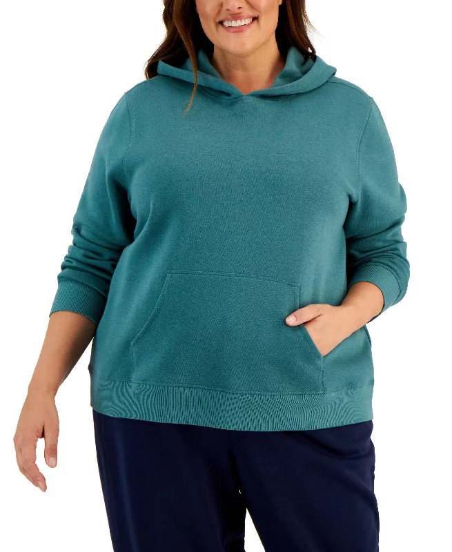 ID Ideology Plus Size Fleece Hooded Pullover Sweatshirt