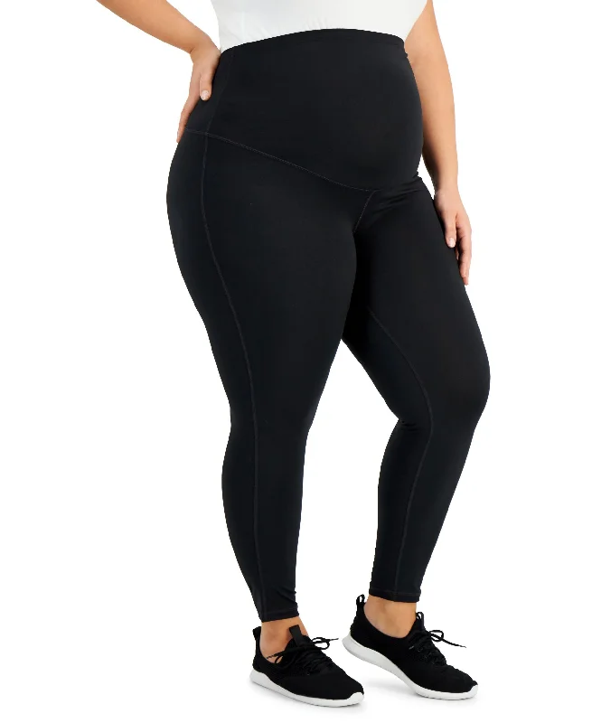 ID Ideology Plus Size Maternity Ankle Leggings