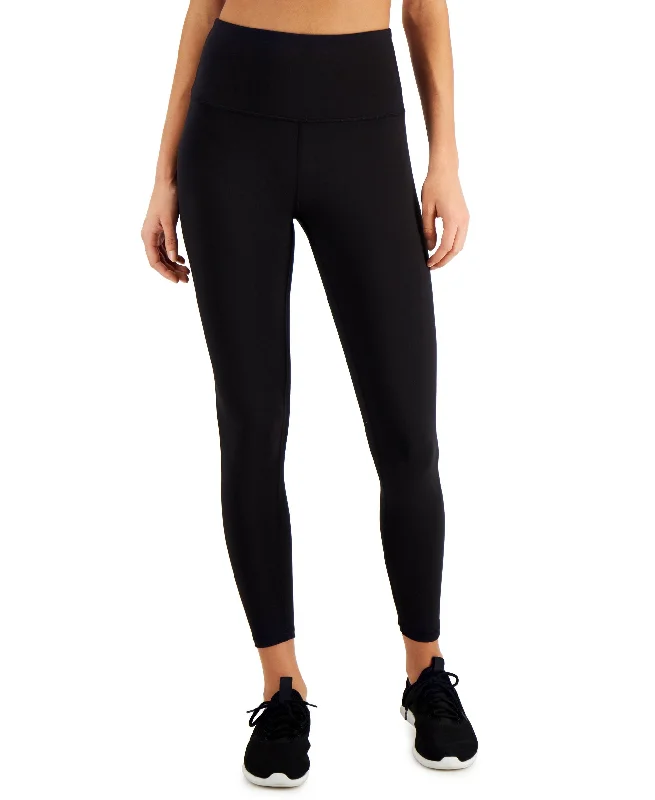 ID Ideology Womens Compression Back Zip 7/8 Leggings