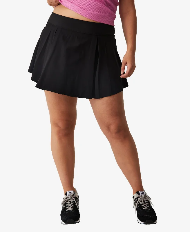 Trendy Plus Size Pleat Tennis Skirt