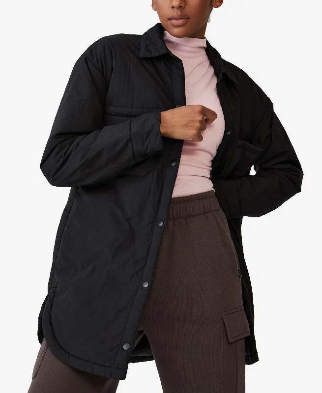 Womens The Puffer Shacket Jacket