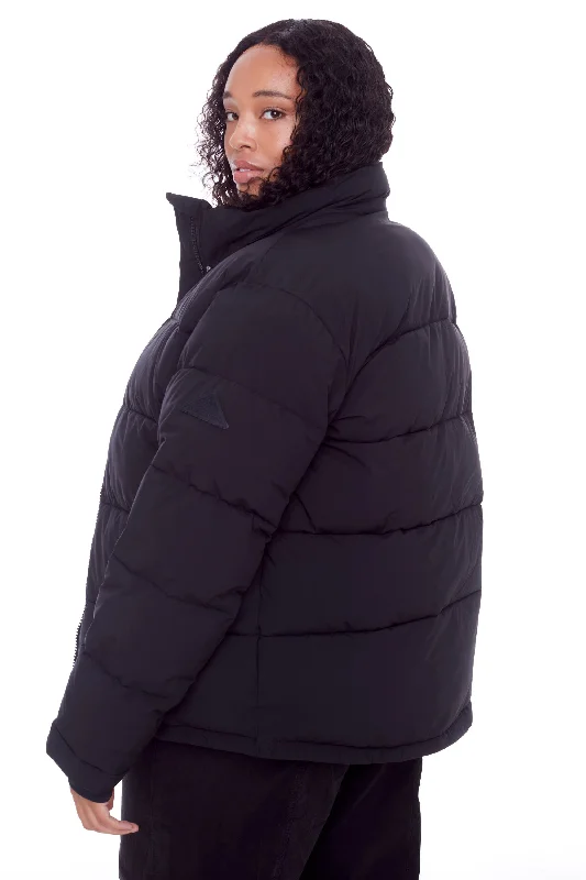 FORILLON PLUS | WOMEN'S VEGAN DOWN (RECYCLED) SHORT QUILTED PUFFER JACKET (PLUS SIZE)