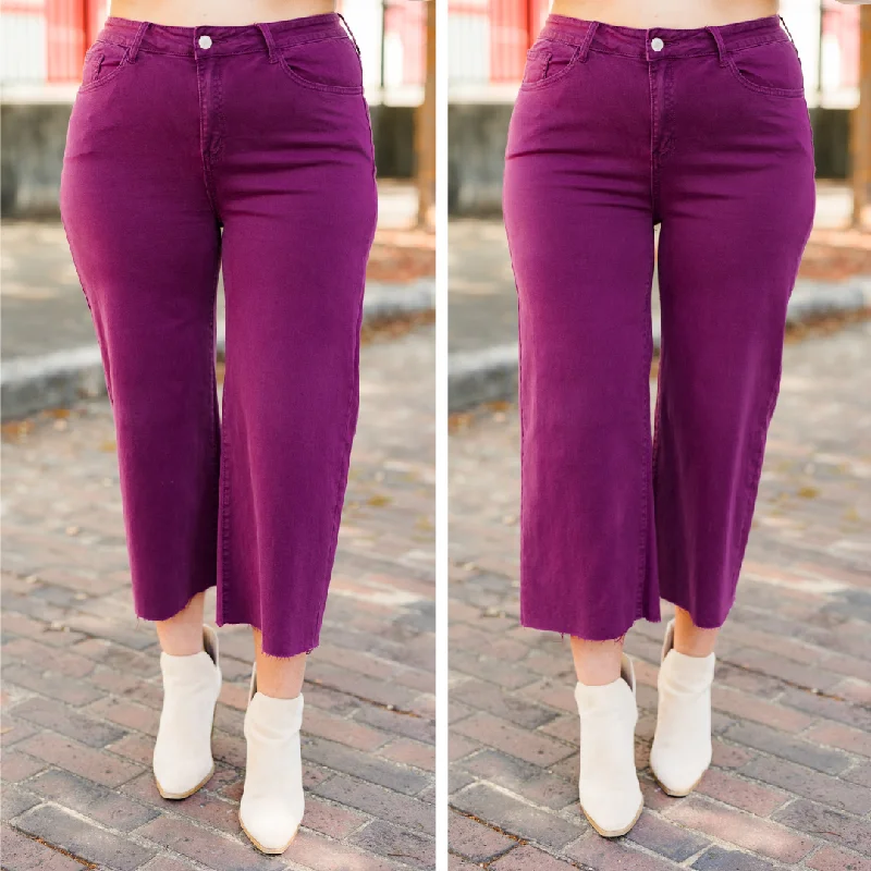 Forever Daydreaming Jeans, Plum