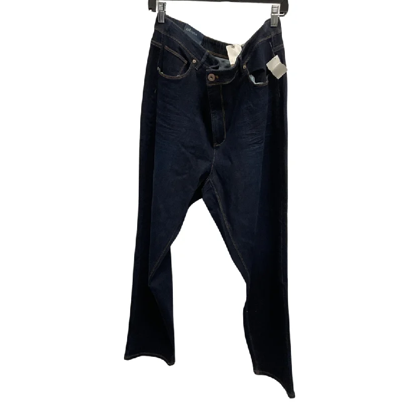 Jeans Straight By J. Jill In Blue Denim, Size: 22