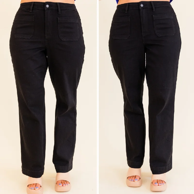 Judy Blue: Weekend Wanderer Jeans, Black