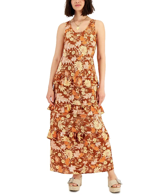 INC International Concepts Floral Tiered Dress