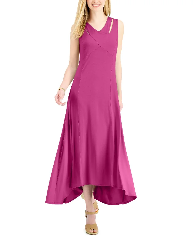 JM Collection Crossover Front Maxi Dress