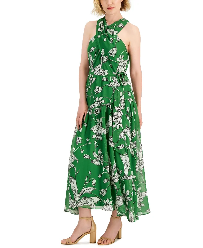 Taylor Printed Crisscross Maxi Dress