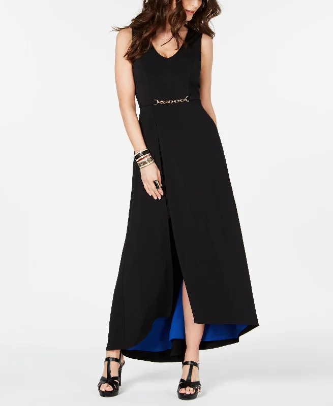 Thalia Sodi Belted Detail Maxi Dress