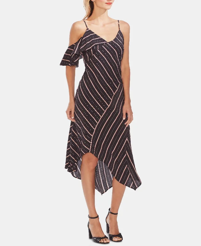 Vince Camuto Asymmetrical Ruffled Dress