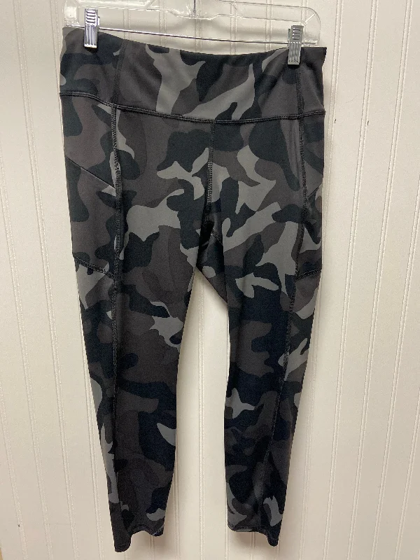 Athletic Leggings By Athleta In Grey, Size: M