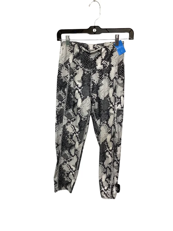 Athletic Leggings By Bally In Snakeskin Print, Size: S