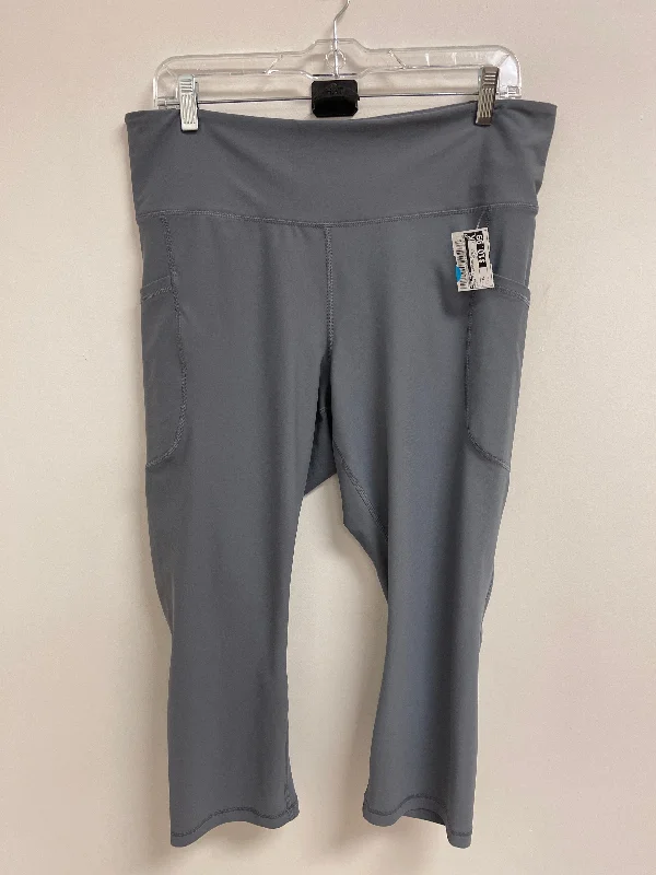 Athletic Leggings By Old Navy In Grey, Size: Xl