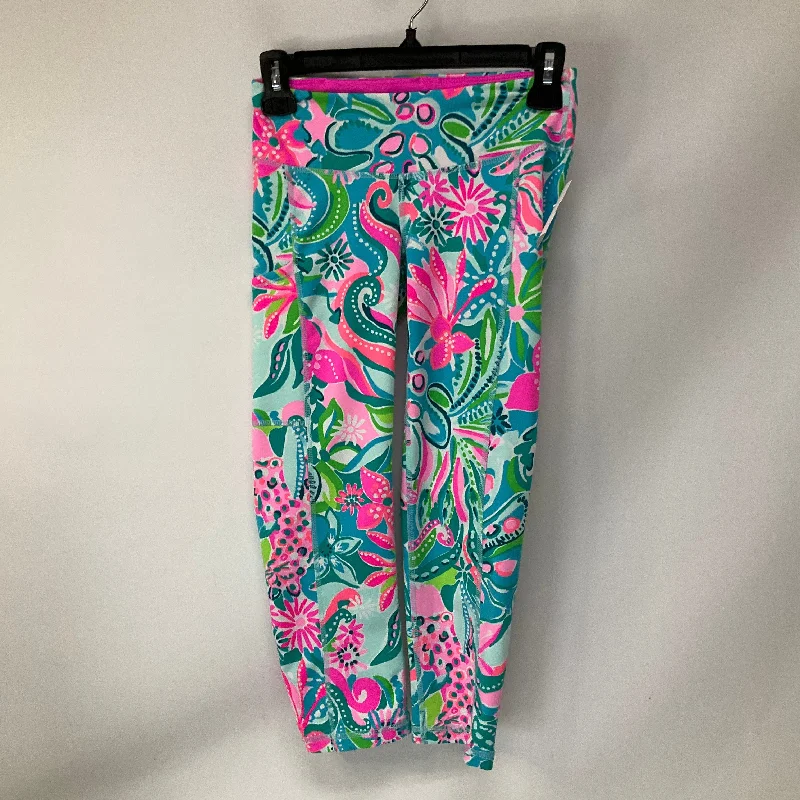 Athletic Leggings Capris By Lilly Pulitzer In Multi-colored, Size: Xs