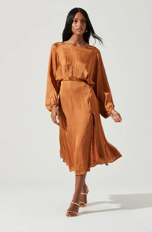 Marin Dolman Sleeve Midi Dress