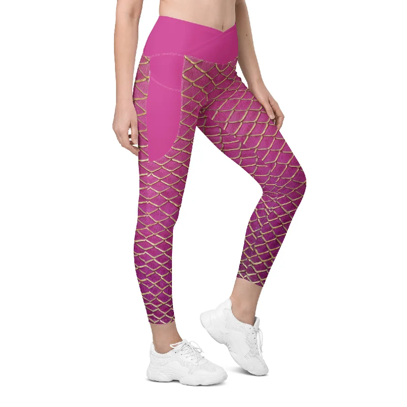 Malibu Cross Waist Leggings with Pockets