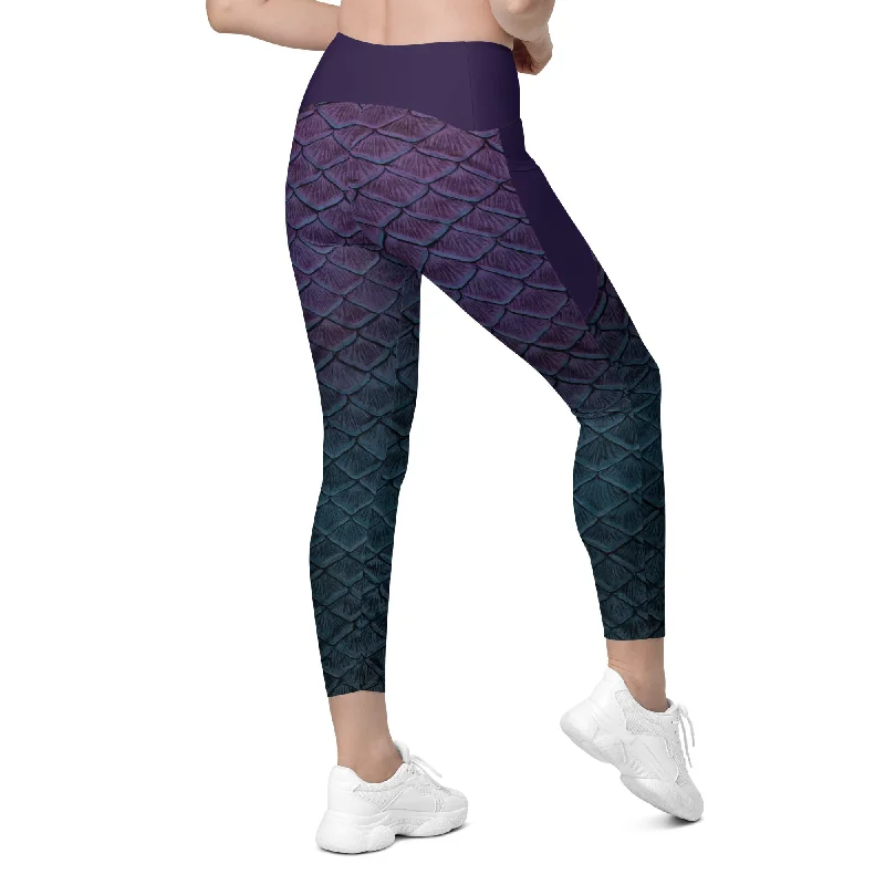 Nightshade Cross Waist Leggings with Pockets