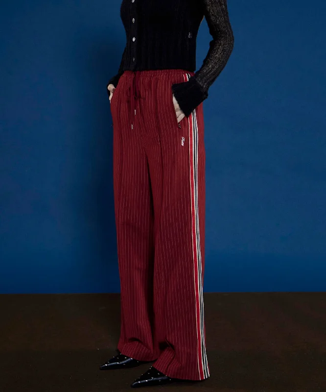 [24Autumn PRE-ORDER] Side LINE JERSEY STRAIGHT PANTS