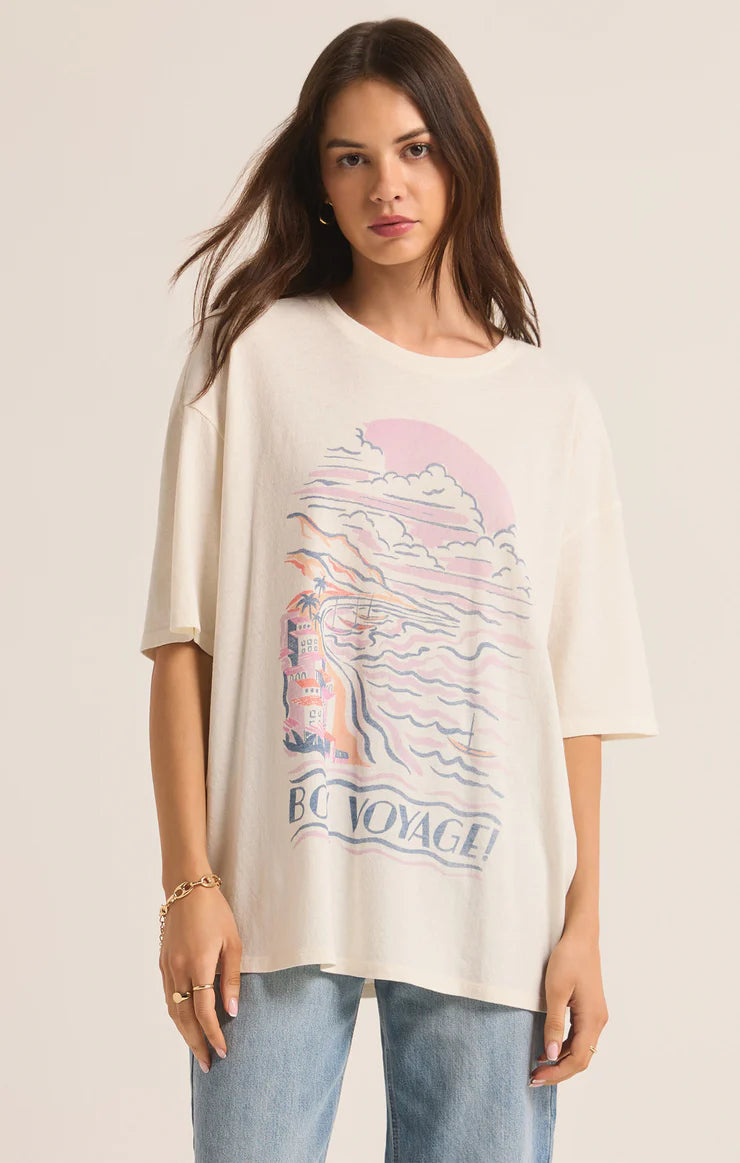 Z Supply Bon Voyage Socal Oversized Tee