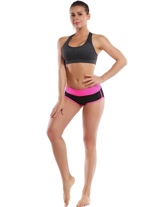 030 Sexy Booty Yoga Shorts pink_black