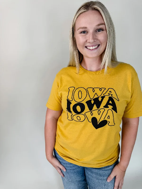 IOWA Heart Short Sleeve Tee