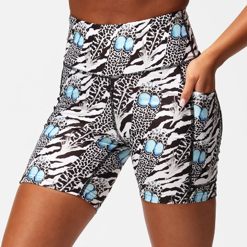 Monochrome Quill Running Shorts