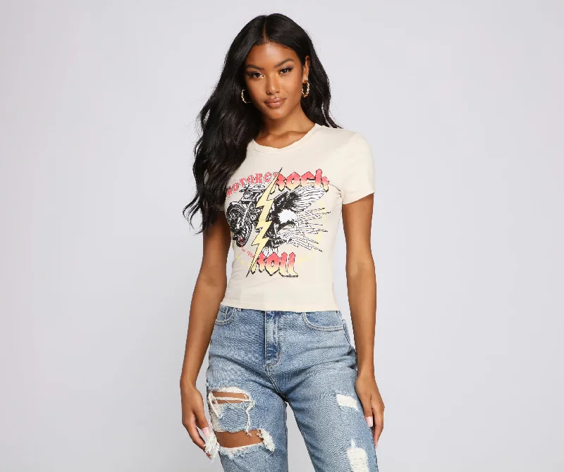 Rock On Graphic Tee Shirt