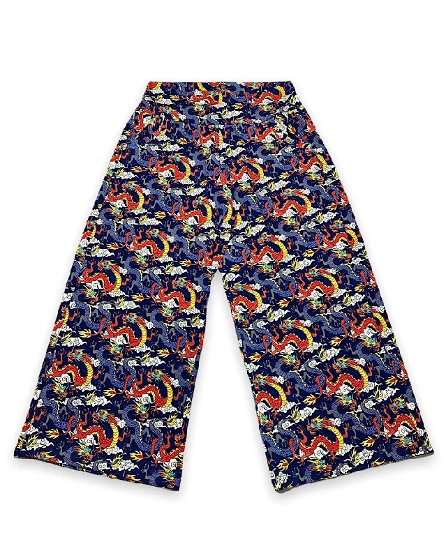 Size Medium Ladies Pants Blue Dragons