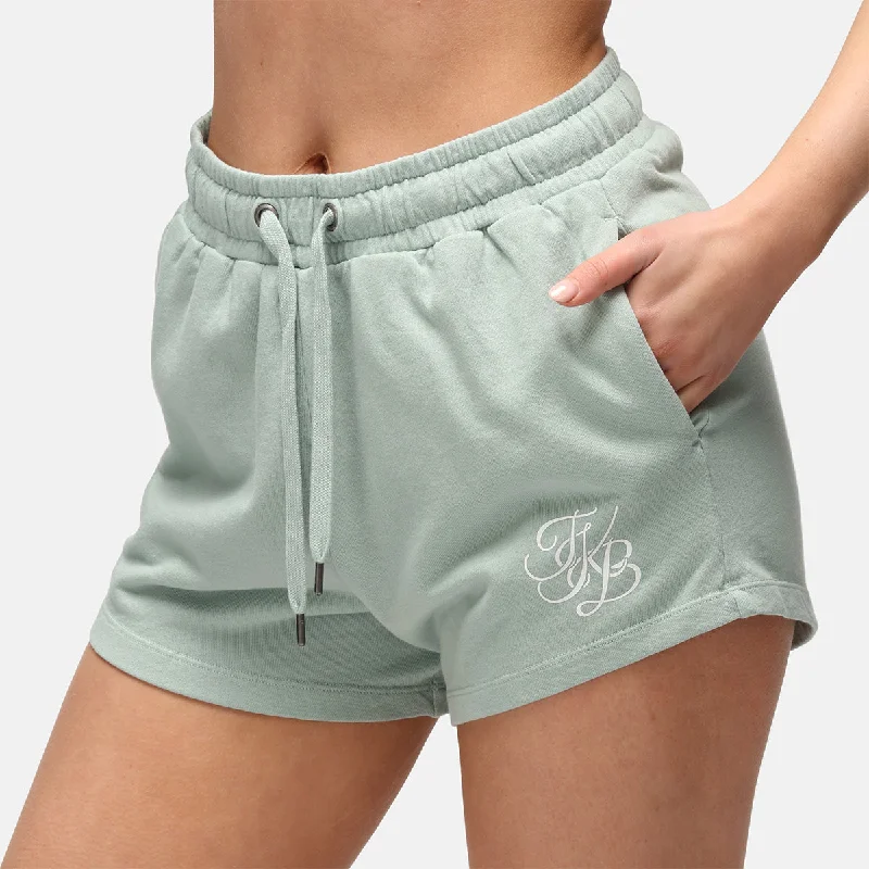 TKB Washed Jade Ladies Terry Shorts